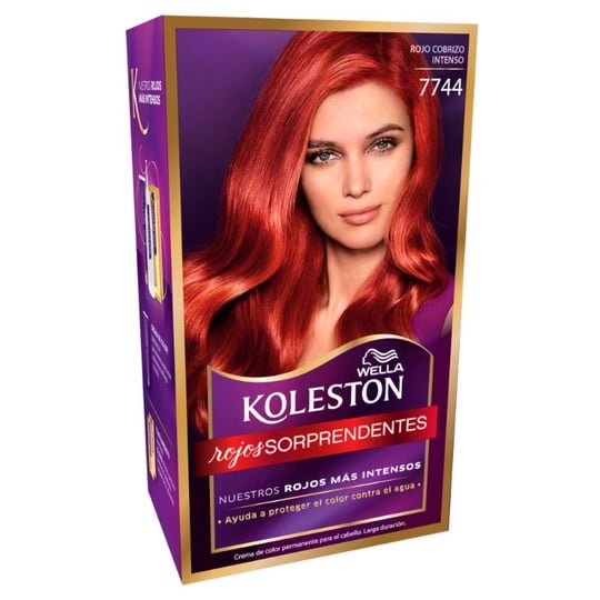 Tintura Permanente Para El Cabello Koleston Con Tratamiento Hidratante 7746 Rojo Ardiente