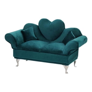 Magideal - Accesorios Para Muñecas En Miniatura, Organizador De Joyero Para Muebles, Decoración Del Hogar, Vitrina De Joyería Bonita Portátil Para Collar, Joyerí , Sofá Corazón