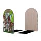 thumbnail image 2 of Amigos Animales Sujetalibros decorativos temáticos, tope para estantería con base antideslizante, uso dual para hogar y oficina - 2 piezas, 2 of 6