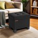 thumbnail image 5 of Reposapiés Storage Ottoman SONGMICS, tamaño pequeño, 32 x 40 x 33,5 cm, color negro, 5 of 8