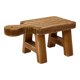 thumbnail image 1 of Pedestal Creative Co-Op de madera de 24 cm con asa, 1 of 9