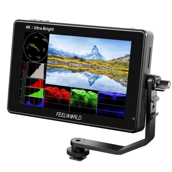 Cámara y monitor de campo FEELWORLD LUT7 de 7 pulgadas, ultrabrillante, 2200 nit