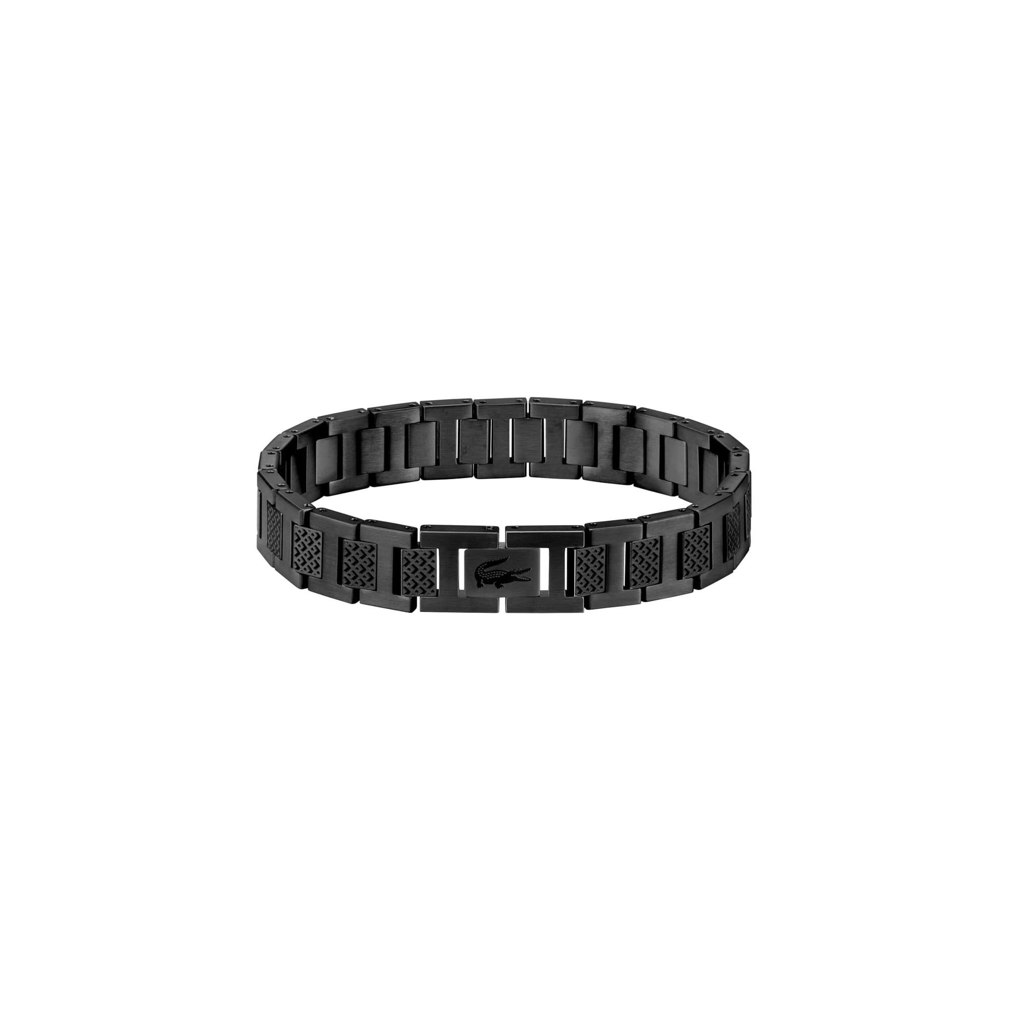 Pulsera Lacoste Metropole De Acero Inoxidable Ajustable 19 Cm