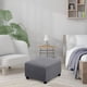 thumbnail image 2 of Funda otomana cuadrada grande, elástica, para reposapiés y taburete, protectores de muebles, 2 of 7