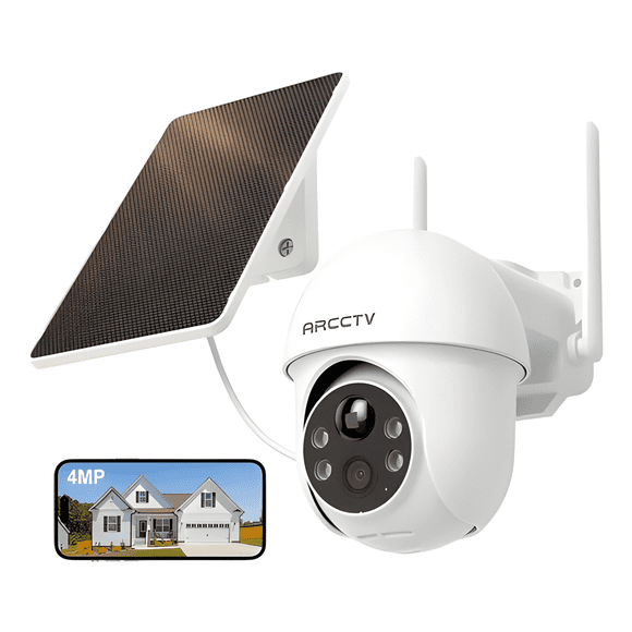 Arcctv Cámara Seguridad Solar Exterior 4MP 5G Wifi 360°