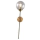 thumbnail image 3 of Aplique De Pared Dorado Que Ilumina Luces De Pared Interiores Modernas Con Base E14 Transparente, 3 of 5