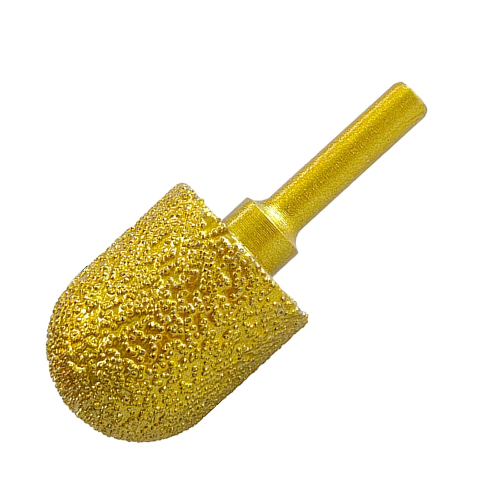 Magideal - Broca De Fresa De Pulido De Diamante, Broca De Pulido Vástago De 6 Mm Cabezal De Pulido Universal De 60 Mm De Largo Punto Montado De Pulido Para Pulir 25mm