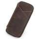thumbnail image 1 of Bolsa de caso de pluma/lápiz 4, diseño minimalista hecho a mano, cierre de cremallera con multifunción y ranuras, opción de regalo para hombre/mujer/oficina, café mate, 4 ranuras, 1 of 3