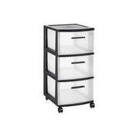 Cajonero 3 Niveles Eclypse Negro Mq Qrubber