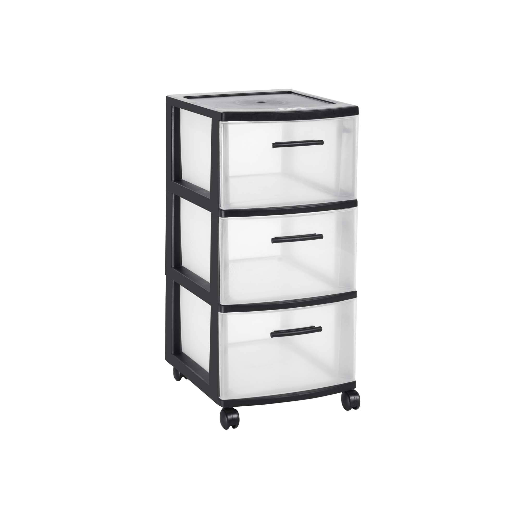 Cajonero 3 Niveles Eclypse Negro Mq Qrubber