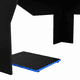 thumbnail image 5 of Escritorio Gamer En L Con 2 Niveles Para Monitores Guma Wengue Y Azul, 5 of 12