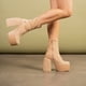 thumbnail image 2 of Botín Mujer Camel Fleur Chinitown, 2 of 6