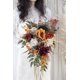 thumbnail image 5 of Ramo de boda en cascada Floinla 30 cm Naranja Quemado, 5 of 8
