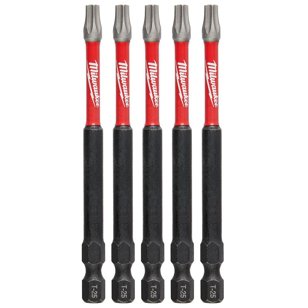 Bit Milwaukee Electric Shockwave Impact Duty T25, 3,5 Cm, 2 Unidades