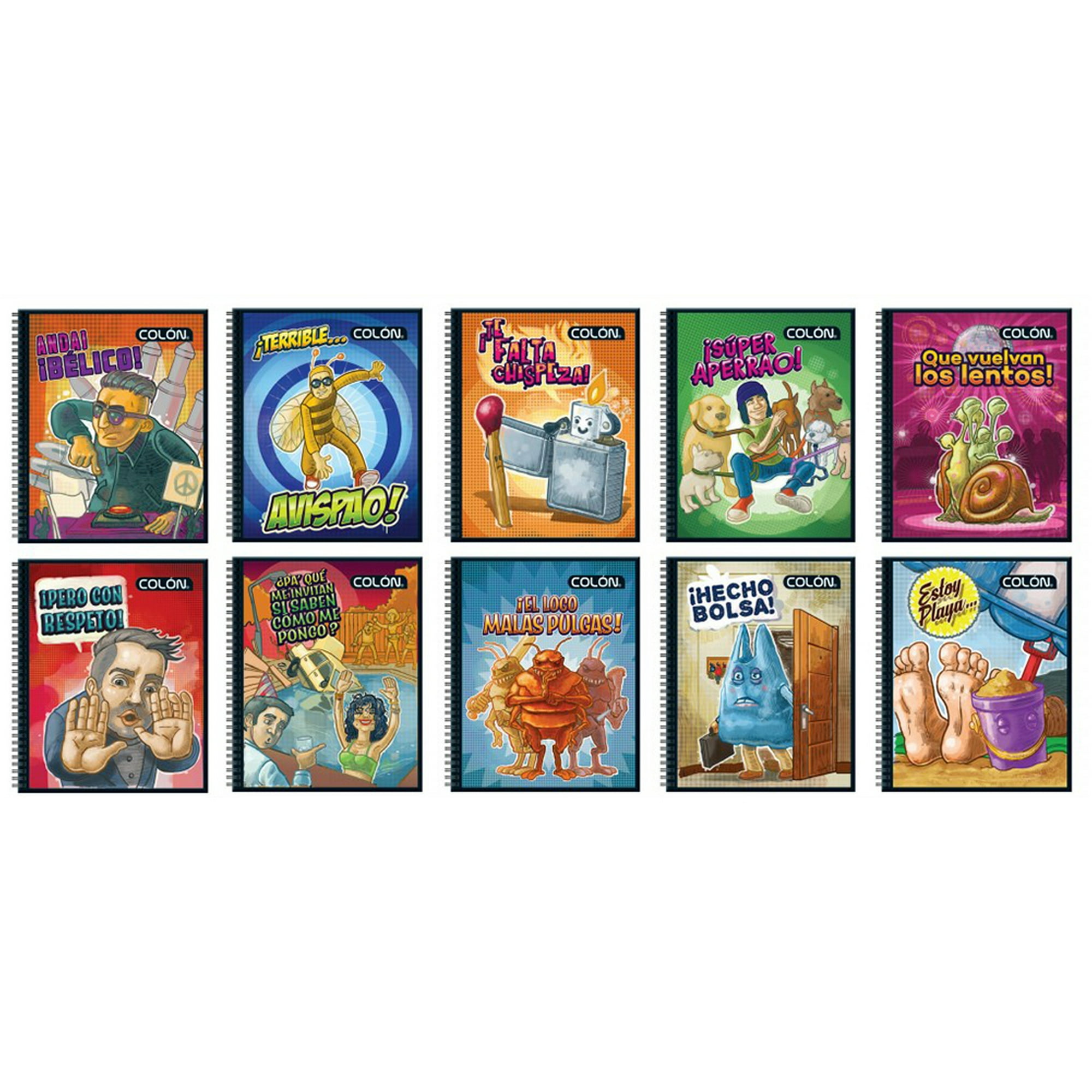 Colon - Pack 10 Cuadernos Universitarios Expresiones Urbanas