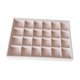 thumbnail image 3 of Organizador Del Collar Del Pendiente Del Sostenedor De La Bandeja Del Almacenamiento De La Joyería Del Terciopelo Beige Estilo 03, 3 of 5