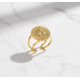 thumbnail image 1 of Anillo para mujer ajustable tipo moneda acero inoxidable, 1 of 1