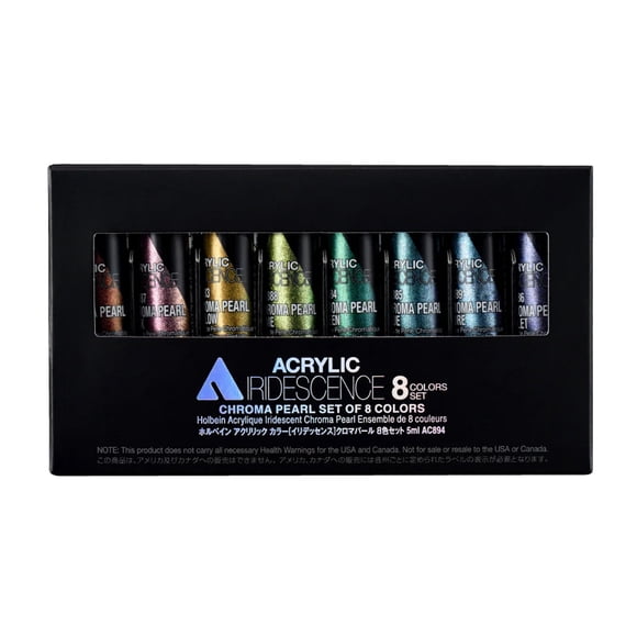 Acrylic Iridescence 8 colors set - 5ml Chroma Pearl AC894