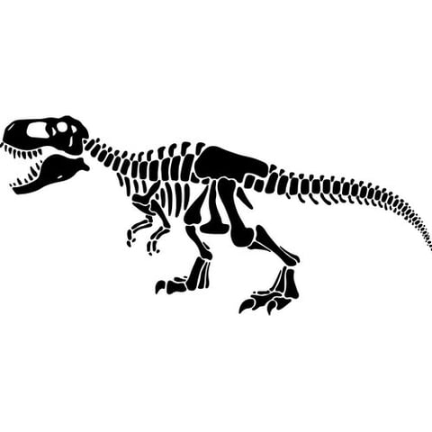 Rienda Libre Graphics - Decomural Esqueleto Huesos Dinosaurio Rex Ws-80000