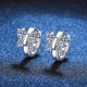 thumbnail image 2 of Aretes de Aro de Moissanita de 1.6cttw Color D Claridad VVS1 Aretes de Diamante Aretes de Moissanita de Plata Esterlina 925 para Mujer con Certificado, 2 of 8