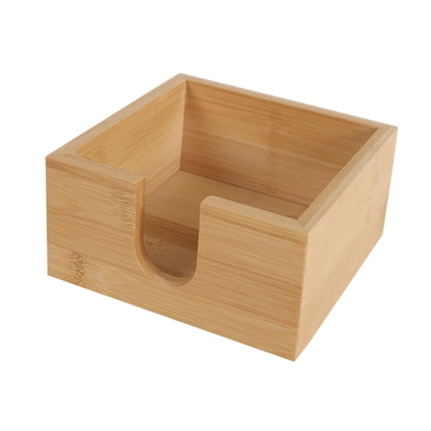 Bothyi - Servilletero De Bambú, Soporte De Almacenamiento De Papel Higiénico Para Restaurante, Coche, Hogar, Cuadrado