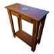 thumbnail image 3 of Mesa De Arrimo Cafe Con Grabado De Resina Mandala, 3 of 3