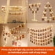 thumbnail image 4 of Cadena de luces HXWEIYE HXWEIYE, 120 LED, blanco cálido, 12 m, con clips y ganchos, 4 of 7