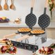 thumbnail image 2 of Waflera Doble Wuafleras Wafleras Con Formas Waffles Burbuja, 2 of 10