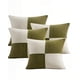 thumbnail image 1 of Pack De 4 Fundas De Cojin 45cmx45cm Chenille Rombo Color Verde, 1 of 4