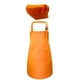 thumbnail image 2 of Delantal Para Ni?os Juego De Gorro De Cocinero Bolsillo Frontal Con Babero Ajustable Para Hacer Manualidades Naranja Para Hornear M, 2 of 5