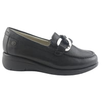 Mocasin De Cuero Chalada Mujer Cala-4 Negro Casual