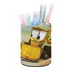 thumbnail image 1 of Stinky y Dirty-theme Cylinder Pen Holder Pencil Organizer with Flannel Lining PVC Leather Material Cardboard Base for study work 10*8CM, 1 of 6