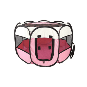 Importclick - Corral Mascotas Portátil Multifuncional Perros Gatos Talla L Rosa
