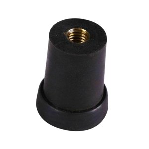 Magideal - Endpin De Contrabajo Tapas De Goma Tope Para Varilla Protector Antideslizante Accesorio Portátil De Caucho Fácil De Instalar Adecuado Para Práctica M 8 Mm