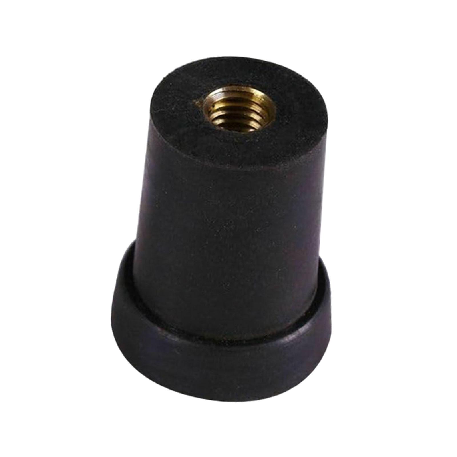 Magideal - Endpin De Contrabajo Tapas De Goma Tope Para Varilla Protector Antideslizante Accesorio Portátil De Caucho Fácil De Instalar Adecuado Para Práctica M 8 Mm