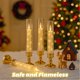 thumbnail image 5 of Velas sin llama Prerish, 6 unidades, con temporizador y cadena de estrellas doradas, 5 of 7