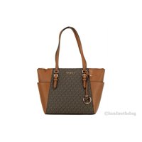 Cartera Michael Kors Women'S 100% Cuero Logo Handbag, Café