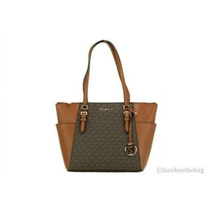 Cartera Michael Kors Women'S 100% Cuero Logo Handbag, Café