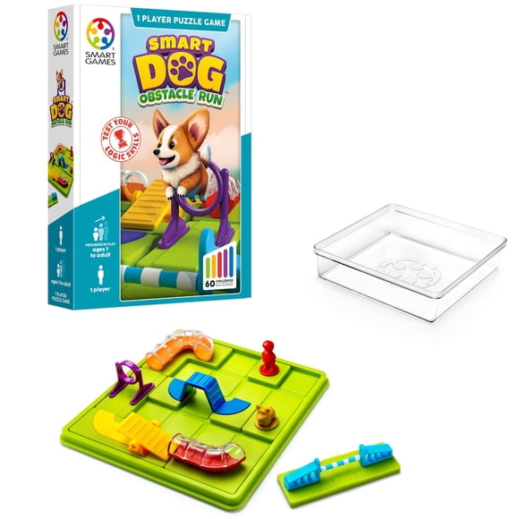 Juego de lógica SmartGames Smart Dog, apto para viajes, 60 desafíos