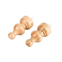 Metalhsa - Pack 2 Unidades Terminal Árabe De Madera Natural 19 Mm