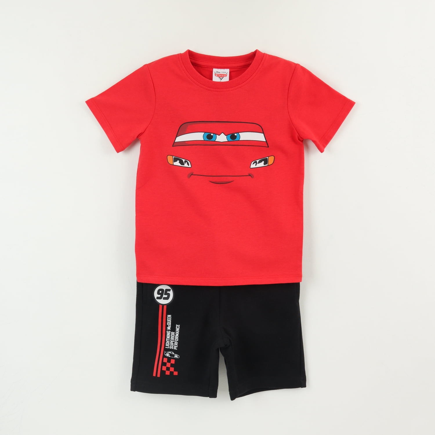 Conjunto Niño Rojo Lightning Mcqueen Cars Disney