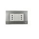 thumbnail image 1 of Enchufe doble 10A Plata K-P03, 1 of 2