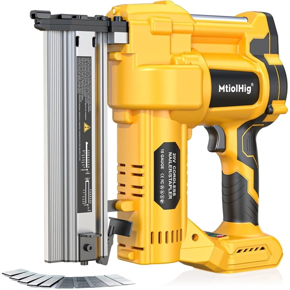 Clavadora Inalámbrica MtiolHig 18GA 2 en 1 20V Compatible Dewalt