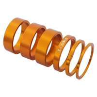 Ioensy - 6 Espaciadores De Dirección Para Bicicleta De Carretera, Prácticos Y Portátiles, Repuestos Dorados.