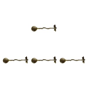 Magideal - 4 Piezas De Cuchara De Libélula, Cuchara De Postre, Diseño Antiguo, Cuchara De Mango Largo, Cuchara De Té, Cuchara De Sopa Para Servir En Casa, Tienda Color Cobre