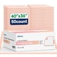 thumbnail image 1 of Almohadillas de cama MKISS extra grandes, 40 x 36 cm, desechables, 50 unidades, 1 of 7