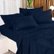 thumbnail image 3 of Juego de sábanas Utopia Bedding Queen de microfibra cepillada, color azul marino, 3 of 7