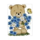 thumbnail image 3 of Preimpreso Flores De Oso Kit De Punto De Cruz Mano Aguja Artesanías 22 X 26 Cm 11ct, 3 of 5