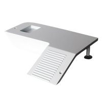 Ioensy - Turtle Basking Platform Floating Decor Terrarium Muelle Con Ventosa Blanco