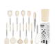 thumbnail image 3 of Set de Utensilios de Cocina de Silicona y Madera (12 Piezas) – Blanco, 3 of 3